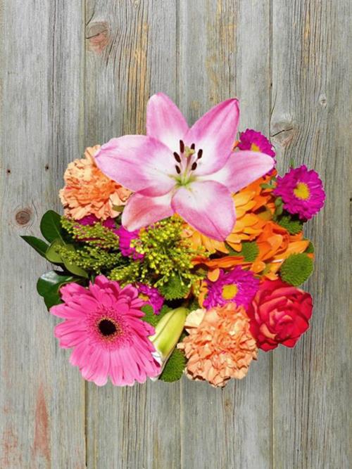 FLOWER BOMB MIXED BOUQUET - 12 STEM